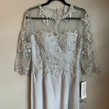 Cameron Blake Mother of the Bride Evening Formal Dress 115614 Platinum Sold Out