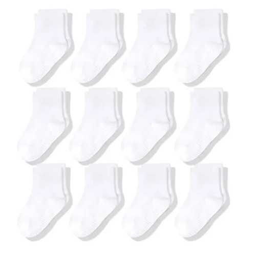 12 Pairs/Lot Non Slip Toddler Socks Baby Infants Kids Cotton Crew Socks 1-7Years - Bild 16 von 17