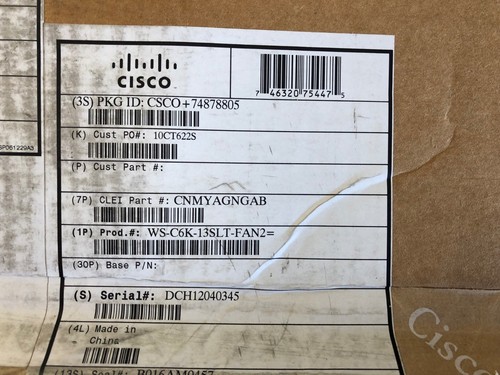 Cisco WS-C6K-13SLT-Fan2 Slot Catalyst Switch Cooling Fan Assembly New Sealed Box - 第 4/8 張圖片