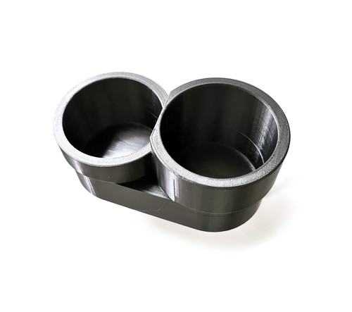 BMW e34, e32 Dual Cup Holder 3D Printed PETG Material High Resist Front Storage - Picture 19 of 24