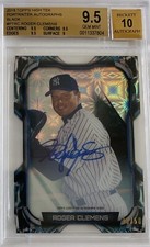 2018 Topps High Tek Roger Clemens Auto Portraitek #8/50 BGS 9.5/10 Nice Card!