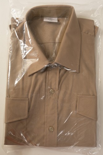 ABL SAE 149121 Preta 41N (H3L) L/S Military Shirt (JSF6) NWT Khaki Beige Medium - Picture 2 of 8