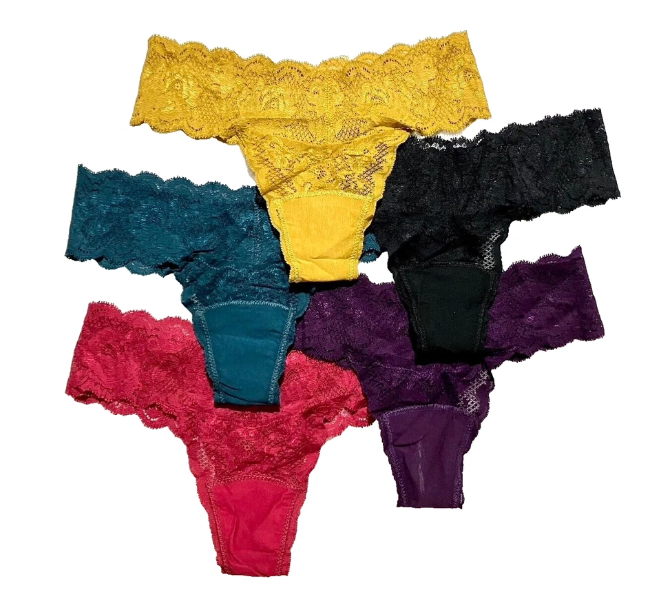 Nuevo con etiquetas Paquete de 5 Tanga Cosabella Talla Única Never Say Never Cutie Lr Surtido Foto 3 de 4