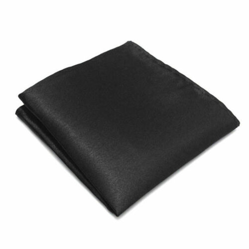 Men's Wedding Colour Silky Satin Pocket Square Handkerchief Hanky Formal Hankies - Picture 7 of 37