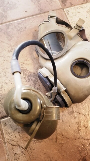 Full Face Military M10M NBC Gas Mask Respirator Drinking Tube +EXTRA x2 ...