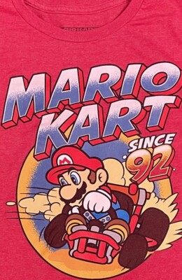 Nintendo Super Mario Kart Since 1992 Winner Size L Vintage Shirt PREOWNED 8/10