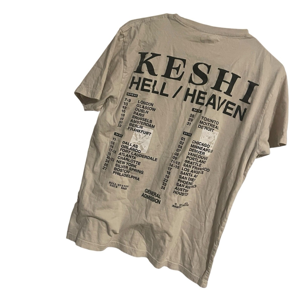 Keshi Hell Heaven 2022 World Tour T-Shirt Adult MEDIUM