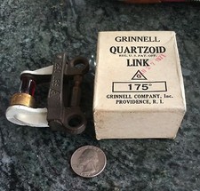 Vintage Antique Fire Grinnell  Quartzoid Fusible Bulb Link 250lbs 175 degree 