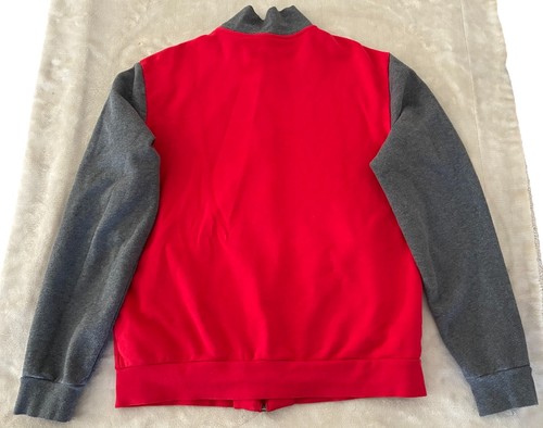 Emporio Armani EA7 Sweatshirt Men’s L Red Gray Full Zip Track Jacket *spot - Picture 3 of 11
