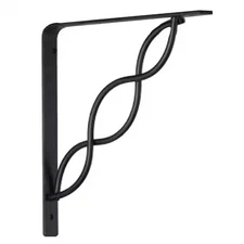 John Sterling Rp-0091-8Bk 8 In Black Scroll Shelf Bracket