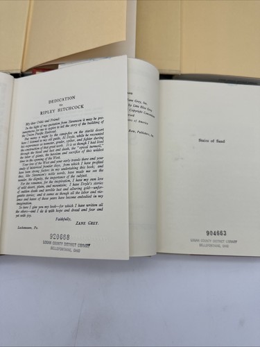 Lot of 4 Zane Grey Vintage Western Hardcover Books Ex-Library Cowboy Fiction - Foto 8 di 12