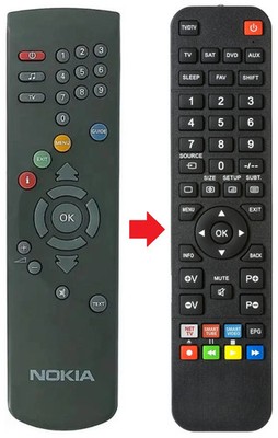 Fernbedienung geeignet für NOKIA DVB8200DIGITAL | DVB9200SMEDIA