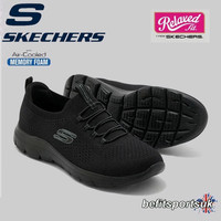 SKECHERS WOMENS SHOES BLACK SKETCHERS LADIES MEMORY FOAM SLIP-ON TRAINERS SIZES