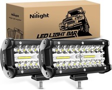 Barra De Luces Led 2pcs 120w 6.5inch Spot Flood Led Off Road Light Nuevo Barra De Luces Led 2pcs 120w 6.5inch Spot Flood Led Off Road Light Nuevo