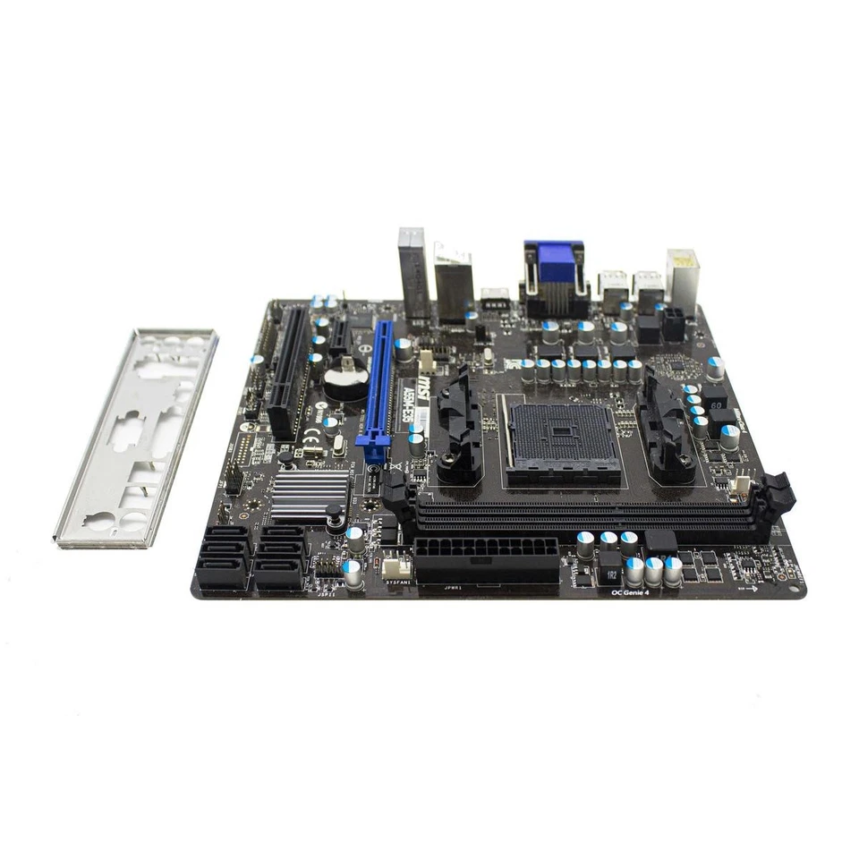 Motherboard MSI A55M-E35 AMD FM2 + Micro-Atx Matx 2 X DDR3 VGA HDMI DVI - Image 2 of 3