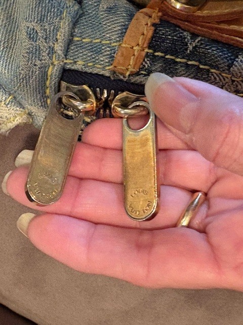 LOUIS VUITTON Monogram Denim Patchwork Bowly Blue - image 8