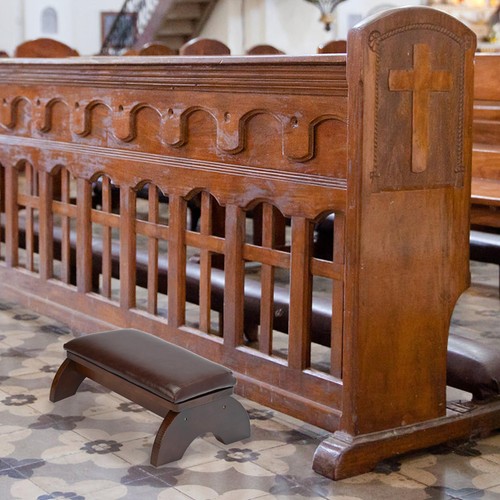 Prayer Kneeler Bench, Wooden Kneelers for Praying, Church Prayer Bench Stool ... - Picture 5 of 7