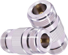 2PCS N Female to N Female Coax Adapter N Barrel Connector Double Jack Connector