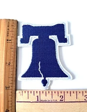 Philadelphia Liberty Bell Phillies Patch 3" Iron on Sew on Free Shipping