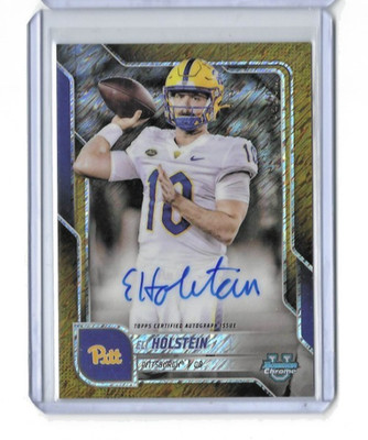 2025 Bowman Chrome U Eli Holstein Gold Shimmer Refractor Auto SP 50/50 BCA-EHO