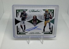 2023 Panini Flawless NFL Hall of Fame Bust Auto Charles Woodson Green /5