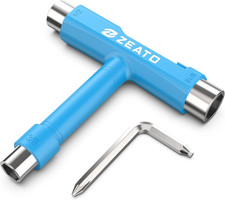 All-In-One Skate Tools Multi-Function Portable Skateboard T Tool Accessory with