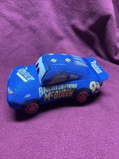 Ty Sparkle Fabulous Lightning McQueen Rusteze 7" Plush Blue Disney Pixar
