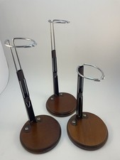 Vintage Lot Of 3 Fibre-Craft 7.5" Wooden Doll Stand Fits 15" to 20" Adjustable