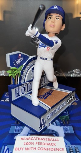 L.A. DODGERS SHOHEI OHTANI CAREER HOME RUN COUNTER BOBBLEHEAD FOCO NIB #51 / 200 - Picture 2 of 21