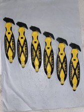 Qty 6 Klever Kutter Yellow KCJ-XC-35Y Safety Box Cutters, USA
