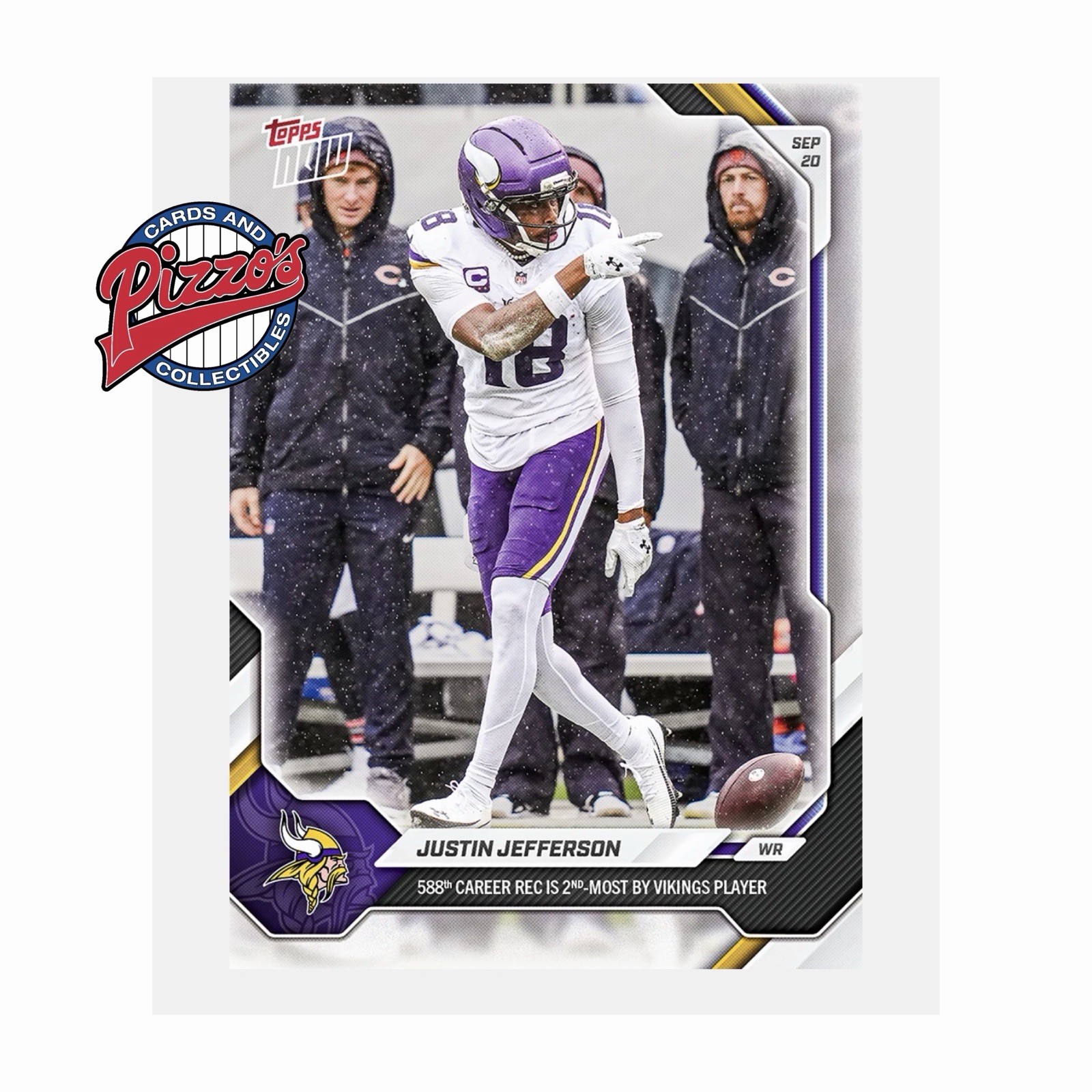 Justin Jefferson 588th Career REC 2026-27 NFL Topps NOW Card 22 Presale