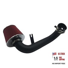 2.5-Inch Cold Air Intake System Kit Filter Compatible Black Tube Red Filter
