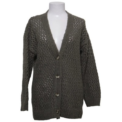 EseOese, Strickjacke, Damen, Größe: S, Grau/Grün, Grobstrick #iTZ