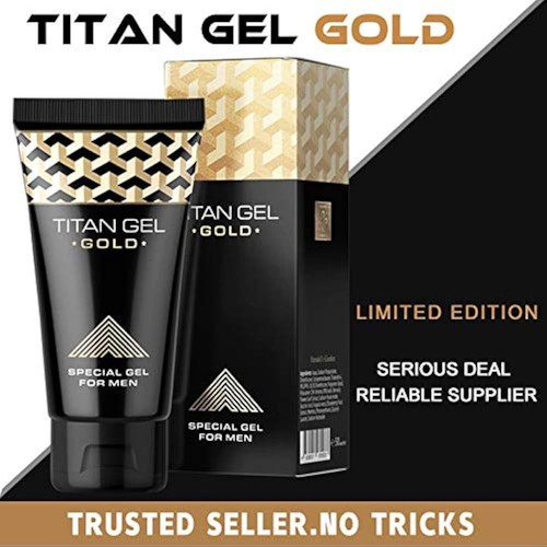 Titan Gel GOLD erezione maschile uomo effetto più forte per ingrandimento pene - Foto 3 di 4