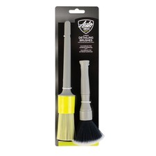 2 Piece Car Detailing Brush Set Soft Bristles Interior Exterior Vehicle Cleaning