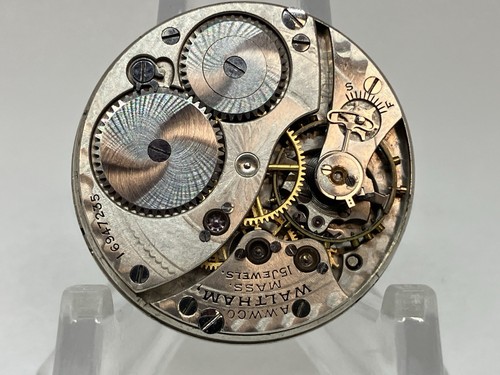 1908 Waltham 0s 15j Grade 115 Model 1900 Pocket Watch Movement PARTS OR REPAIR - Picture 6 of 12