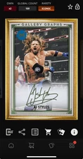 DIGITAL TOPPS WWE SLAM AJ Styles MOTIF ICONIC WINSOR GREEN GALLERY GRAPHS Read