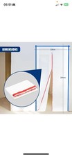 Door Dust Sheet Cover with Zip Temporary Plastic Barrier for Decorating Projects