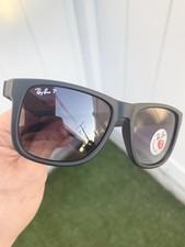 New Ray Ban Justin Polarized RB4165 4165 Black Gradient Lens Size 54/16
