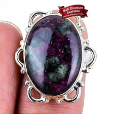 Eudialyte Gemstone 925 Sterling Silver New Statement Unique Ring Jewelry Size 7