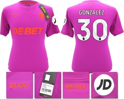 Neu mit Etikett 2024/2025 Wölfe F.C. SUDU THIRD SHIRT GONZALEZ 30 XL