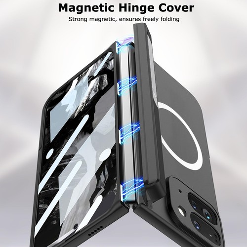 for Google Pixel 9 Pro Fold Magnetic Case with Kickstand, [Compatible with Ma... - Photo 3/7