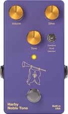 Harby Pedals Nobel Tone OD/Boost/Distortion Guitar Effect Pedal Made in USA NEW