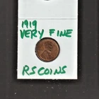 1919    VERY FINE   LINCOLN CENT   VERY FINE  1919  /  RS COINS #30N  FREE SHIP