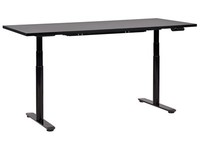 Elektrisch HöHenverstellbarer Schreibtisch Usb Schwarz 180X80 Cm Destinas