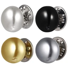 20Pcs Retro Pearl Button Covers No Sew Shirt Safety Brooch Pins for Women Blo...