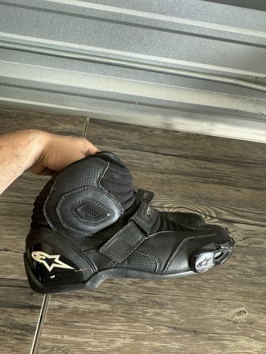 Alpinestars S-MX1 Vented Black Motorcyle Boots Size US 11.5