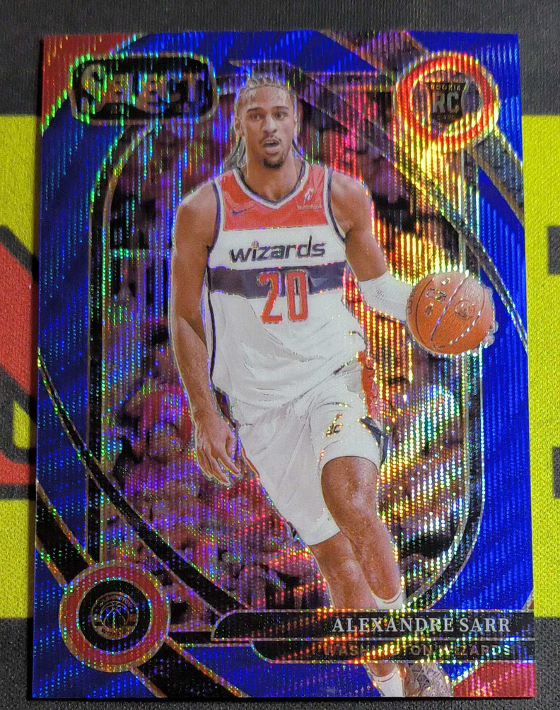 Alexandre Sarr 2024-25 Panini Select 16/75 Blue Wave Courtside RC #274 +