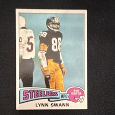 Topps 1975 Lynn Swann Pittsburgh Steelers #282 Rookie Base Set Football Card. rookie card picture