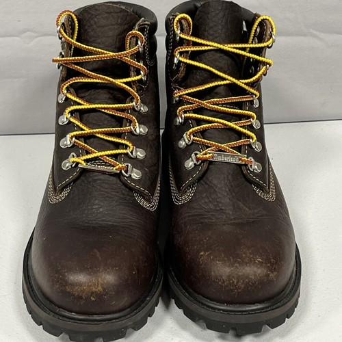Stivali TIMBERLAND Junior 640 sotto 6 pollici impermeabili MARRONE SCURO taglia 6,5 6 1/2 - Foto 5 di 12